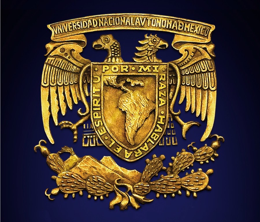 Coat of arms of the Universidad Nacional Aut&oacute;noma de M&eacute;xico